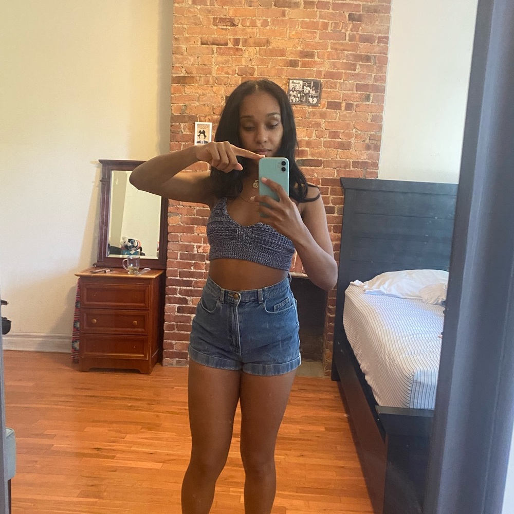 American apparel denim shorts
